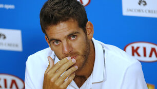 Juanas Martinas del Potro nežais &bdquo;Australian Open&ldquo; turnyre