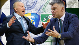 &bdquo;Kar&scaron;tom pėdom": Rimas Kurtinaitis ir &Scaron;arūnas Jasikevičius