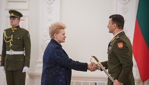 Prezidentė Dalia Grybauskaitė ir Gen. Raimundas Vaikšnoras