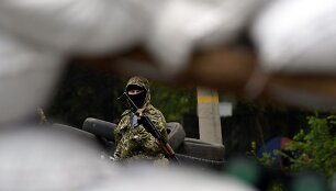 Ginkluotas prorusi&scaron;kas separatistas Slovjanske