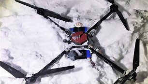 Sučiuptas kontrabandininkų dronas