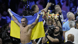 Oleksandras Usykas prie&scaron; Anthony Joshua
