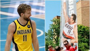 Domantas Sabonis pakartojo savo tėvo Arvydo Sabonio rezultatyvumo rekordą NBA.