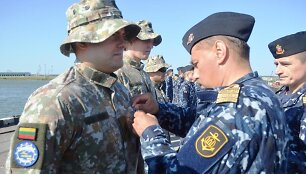  Apdovanoti i&scaron; misijos &bdquo;Sophia&ldquo; grįžę kariai