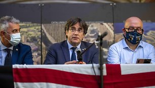 Katalonų separatistų lyderis C.Puigdemont'as sugrįžo į Briuselį