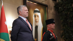 Jordanijos karalius Abdullah II (kairėje)