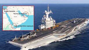 Prancūzijos lėktuvne&scaron;is &bdquo;Charles de Gaulle&ldquo; ir Hormuzo sąsiauris