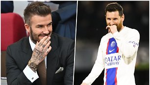 Davidas Beckhamas ir Lionelis Messi