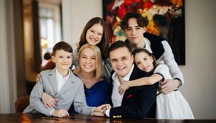Paulius Gebrauskas su &scaron;eima