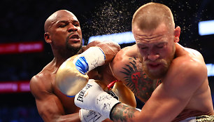 Amžiaus kova dėl „pinigų“ diržo: F.Mayweatheris prieš C.McGregorą