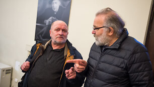 Algimanto Aleksandravičiaus portretų parodos &bdquo;&Scaron;imtmečiui &scaron;imtas&ldquo; atidarymas