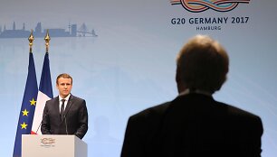 E.Macronas G-20 susitikime Hamburge