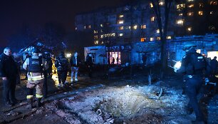 Rusijos smūgio Zaporižioje padariniai /  / AP