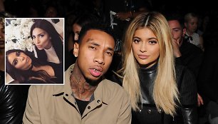 Su Kylie Jenner išsiskyręs reperis Tyga pradėjo draugauti su jos sesers Kim Kardashian antrininke