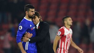 Antonio Conte ir Diego Costa
