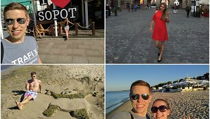 Regimantas ir Monika Sopote, Gdanske ir Gdynėje