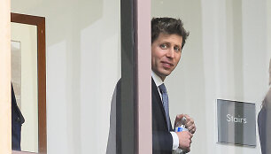 &ldquo;OpenAI&ldquo; generalinis direktorius Samas Altmanas / JOSH EDELSON / AFP