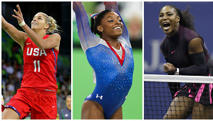 Elena Delle Donne, Simone Biles ir Serena Williams