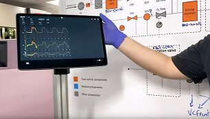 &bdquo;Tesla&ldquo; parodė sukurto plaučių ventiliatoriaus prototipą