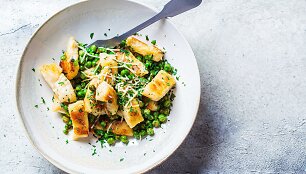 &bdquo;Gnocchi&ldquo;, patiekti su žaliaisiais žirneliais