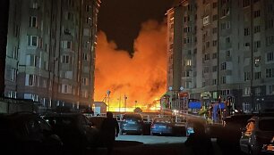 Rusija smogė Ukrainai &scaron;imtais dronų ir raketų