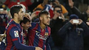 Luisas Suarezas, Lionelis Messi ir Neymaras