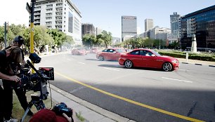 „BMW M235i“ reklamos filmavimas