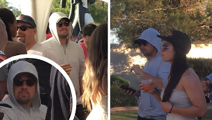 Leonardas Dicaprio ir Camila Morrone &bdquo;Coachella&ldquo; festivalyje
