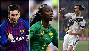 Lionelis Messi, Ajara Nchout ir Zlatanas Ibrahimovičius 