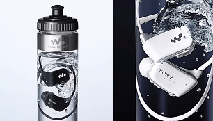 Sony grotuvas buteliuke vandens