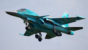 Rusijos naikintuvas Su-34 pasirodė prie Norvegijos krantų