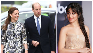 Kembridžo hercogienė Kate Middleton, princas Williamas, dainininkė Camila Cabello