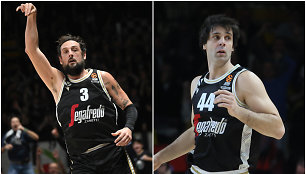 Marco Belinelli ir Milošas Teodosičius