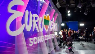 „Eurovizijos“ atrankos akimirka