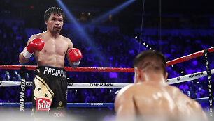  Jessie Vargo ir Manny Pacquiao akistata Las Vegase