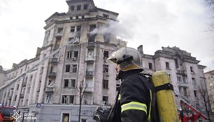 Rusijos atakos padariniai Kyjive