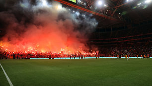 „Galatasaray“ sirgaliai treniruotėje