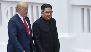 Kim Jong Unas ir Donaldas Trumpas