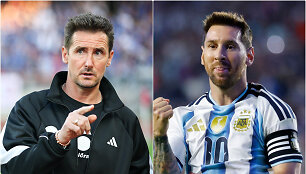 Miroslavas Klose ir Lionelis Messi