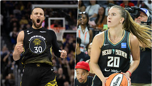 Stephenas Curry ir Sabrina Ionescu