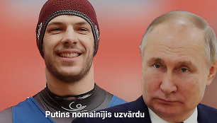 Latvijos rogučių sporto meistras Kristenas Putinas pakeitė pavardę, nes nenorėjo, kad ji asocijuotųsi su karo nusikaltėliu Vladimiru Putinu.