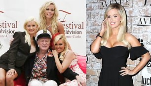 Holly Madison, Hugh Hefneris, Kendra Wilkinson ir Bridget Marquardt