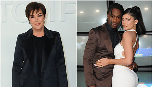 Kris Jenner, Travisas Scottas ir Kylie Jenner