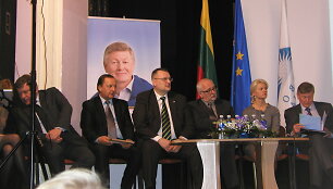 Darbo partijos prie&scaron;rinkiminis desantas Lazdijuose