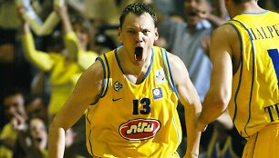 &Scaron;arūnas Jasikevičius su &bdquo;Maccabi&ldquo; mar&scaron;kinėliais