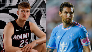 Kasparas Jakučionis ir Lionelis Messi