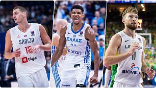 Nikola Jokičius, Giannis Antetokounmpo, Domantas Sabonis