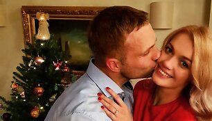 Viktorija Sutkutė su mylimuoju Kęstučiu
