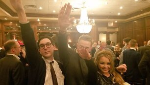 JAV neonaciai D.Trumpo pergalę prezidento rinkimuose &scaron;ventė nacių saliutais