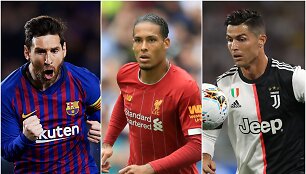 Lionelis Messi, Virgilas van Dijkas ir Cristiano Ronaldo 